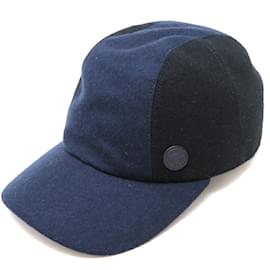 Hermès-Gorra de béisbol de lana Hermes-Azul oscuro