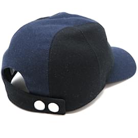 Hermès-Gorra de béisbol de lana Hermes-Azul oscuro