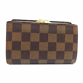 Louis Vuitton-Louis Vuitton Portefeuille Viennois Damen Bifold Geldbörse-Braun,Damier ebene