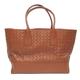 Bottega Veneta-Sac fourre-tout en cuir Intrecciato de Bottega Veneta-Marron