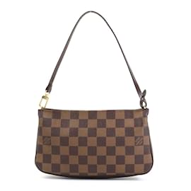 Louis Vuitton-Pochette en toile Damier Louis Vuitton-Marron,Damier ebène