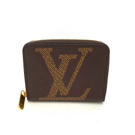 Portafoglio con zip marrone Louis Vuitton Marrone