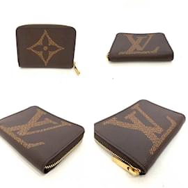 Louis Vuitton-Louis Vuitton Brown Zippy Coin Purse-Brown