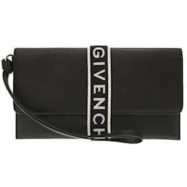 Givenchy-Pochette en cuir noir Givenchy-Noir