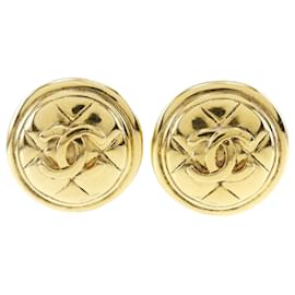 Orecchini Matelassé in oro placcato vintage Chanel Altro