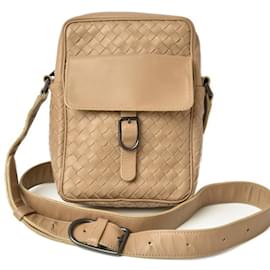 Bolso de hombro de cuero color camello Bottega Veneta Camello