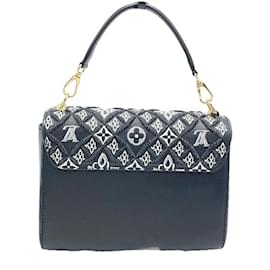 Louis Vuitton-Louis Vuitton Twist MM Black Shoulder Bag-Black