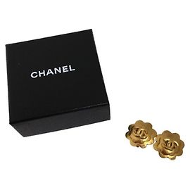 Pendientes de earcuff en oro de Chanel Dorado