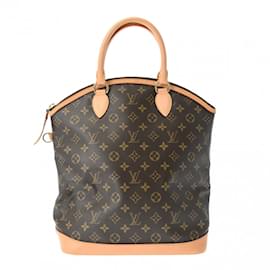 Louis Vuitton-Louis Vuitton Monogram Lockit Vertical Handbag-Brown,Monogram