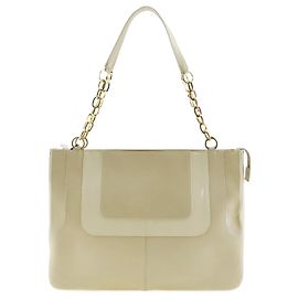 Bolsa de ombro em couro de bezerro Versace Bege