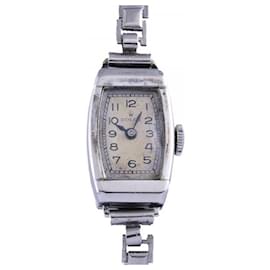 Rolex-Montre-bracelet antique pour femmes avec cadran argenté Rolex-Autre