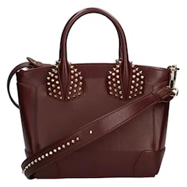 Christian Louboutin-Sac à épaule Eloise Small Studs de Christian Louboutin-Rouge,Bordeaux