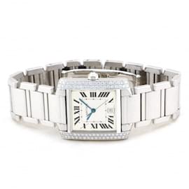 Cartier-Cartier Tank Francaise LM WE1003SF Silver Dial Watch-Other