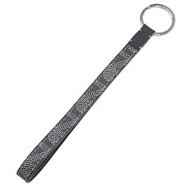 Chaveiro de couro cinza Goyard Marrom
