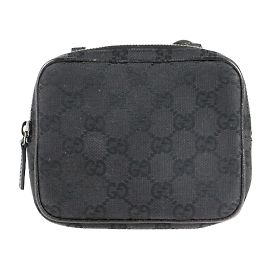 Gucci GG Canvas Schultertasche Schwarz