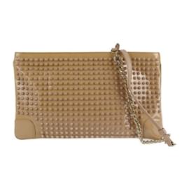 Christian Louboutin-Christian Louboutin LOUBIPOSH Clutch Bag-Beige