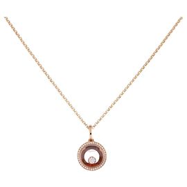 Collar Péndulo Happy Diamond de Chopard Dorado