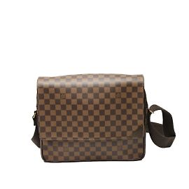 Borsa a tracolla Shelton MM Damier Louis Vuitton Marrone
