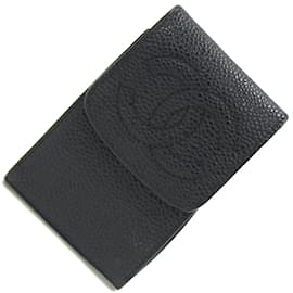 Chanel-Pochette en cuir caviar noir Chanel-Noir