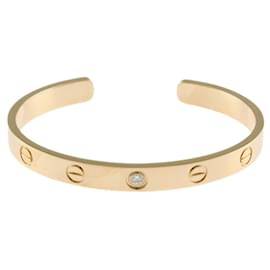 Cartier-Cartier Love Open Bangle in 18K Yellow Gold with Diamond-Other