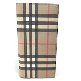 Burberry-Burberry Cavendish Vintage Check Long Wallet-Black,Beige