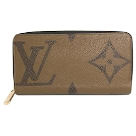 Louis Vuitton-Louis Vuitton Monogram Giant Zippy Wallet-Brown,Monogram