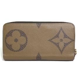 Louis Vuitton-Louis Vuitton Monogram Giant Reverse Zippy Wallet-Brown,Other,Monogram