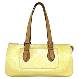 Louis Vuitton-Louis Vuitton Monogram Vernis Handbag-Beige,Yellow