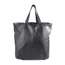 Bottega Veneta-Bottega Veneta Intrecciato Black Leather Tote Bag-Black
