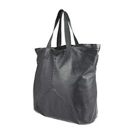 Bottega Veneta-Bottega Veneta Intrecciato Black Leather Tote Bag-Black