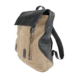 Christian Louboutin-Christian Louboutin Suede Leather Backpack-Brown,Black
