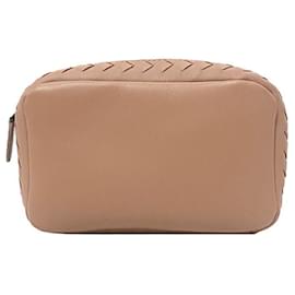 Bottega Veneta-Pochette en cuir Intrecciato de Bottega Veneta-Beige