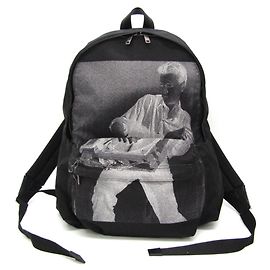 Céline Mochila con estampado de guitarra Celine Phono Negro