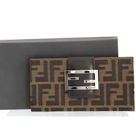 Fendi-Fendi Long Wallet in Canvas-Other