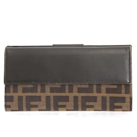 Fendi-Fendi Long Wallet in Canvas-Other