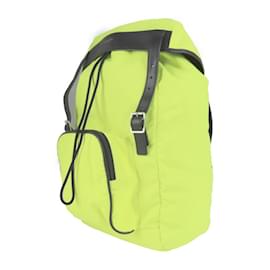 Yves Saint Laurent-Yves Saint Laurent Neon Yellow and Black Backpack-Black,Yellow