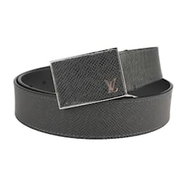 Louis Vuitton-Ceinture Métropole Taiga Centur Louis Vuitton-Noir