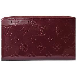Louis Vuitton Vernis Long Wallet Red