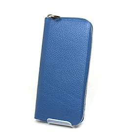 Louis Vuitton-Louis Vuitton Taurillon Zippy Wallet Vertical-Blue