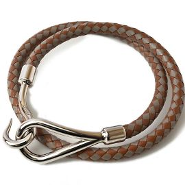 Hermès Hermes Jumbo Leather Bangle Bracelet Brown