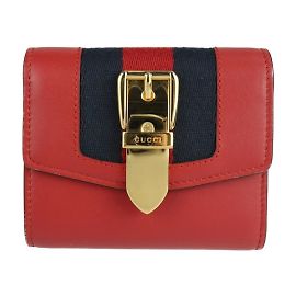 Gucci Sylvie Compact Wallet Red