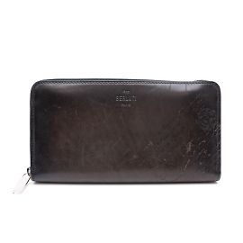 Berluti Itaubascrit Zip Men's Long Wallet Brown
