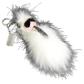 Fendi-Fendi Karl Lagerfeld Handbag Charm-White