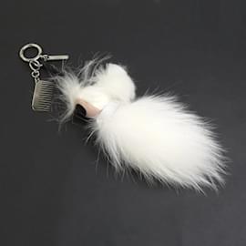 Fendi-Fendi Karl Lagerfeld Handbag Charm-White