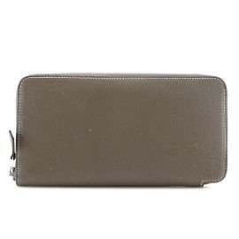 Hermès Cartera Long Azap Hermes en Gris Etoupe Gris pardo