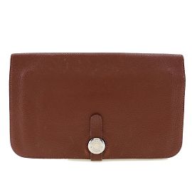 Hermès Cartera larga Hermes Dogon GM en Burdeos Burdeos