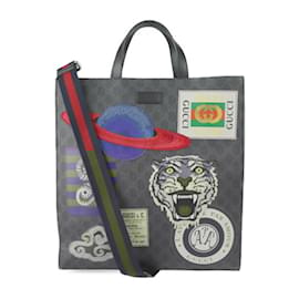 Gucci-Gucci GG Supreme Tote Bag-Brown,Multiple colors