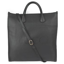 Gucci Logo Medium Tote Bag Black