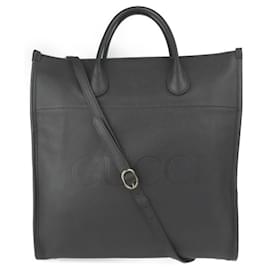 Gucci-Gucci Logo Medium Tote Bag-Black
