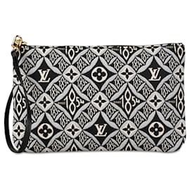 Louis Vuitton-Black Louis Vuitton Since 1854 Neverfull MM Pouch-Black
